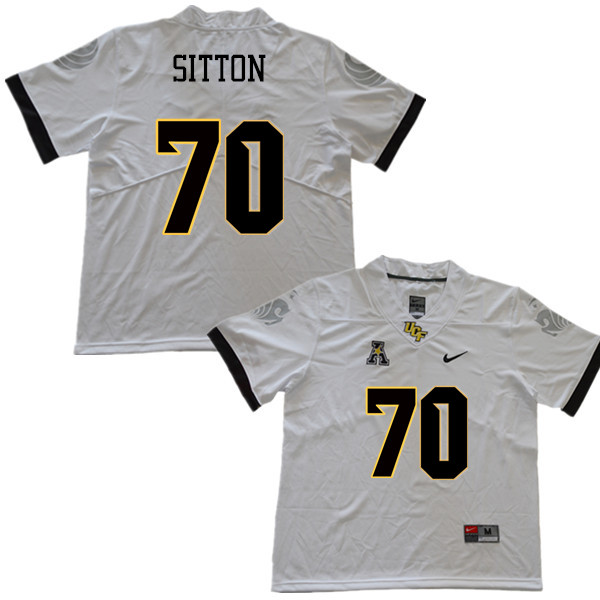 Men #70 Josh Sitton UCF Knights College Football Jerseys Sale-White